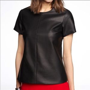 Express faux leather shirt!